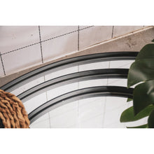 Afbeelding in Gallery-weergave laden, Spiegel - Ronde Wandspiegel - Metaal - Zwart - Ø60cm