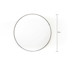 Afbeelding in Gallery-weergave laden, Spiegel - Ronde Wandspiegel - Metaal - Zwart - Ø60cm