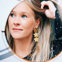 Afbeelding in Gallery-weergave laden, Statement oorbel 3 sterren