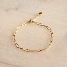 Afbeelding in Gallery-weergave laden, Stalen armband met D-ketting - goud