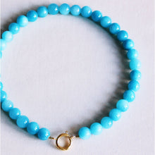 Afbeelding in Gallery-weergave laden, Natuurlijke stenen kralenketting xl - turquoise