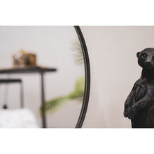 Afbeelding in Gallery-weergave laden, Spiegel - Ronde Wandspiegel - Metaal - Zwart - Ø60cm