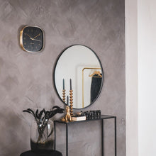 Afbeelding in Gallery-weergave laden, Ronde Wandspiegel - Metaal - Zwart - Ø80cm