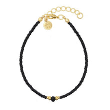 Afbeelding in Gallery-weergave laden, Diamond Bracelet – Black – Goud