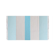 Afbeelding in Gallery-weergave laden, Towel to Go Bali Hammam Handdoek Turquoise / Blauw