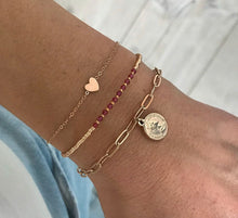 Afbeelding in Gallery-weergave laden, Chain & Coin Bracelet – Roségoud