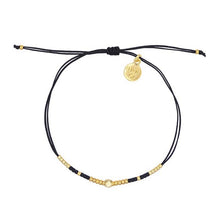 Afbeelding in Gallery-weergave laden, Tiny Beads & Diamond Bracelet – Black