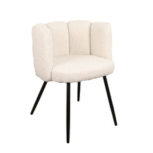 Afbeelding in Gallery-weergave laden, High five stoel parelmoer wit (bouclé) (set van 2)