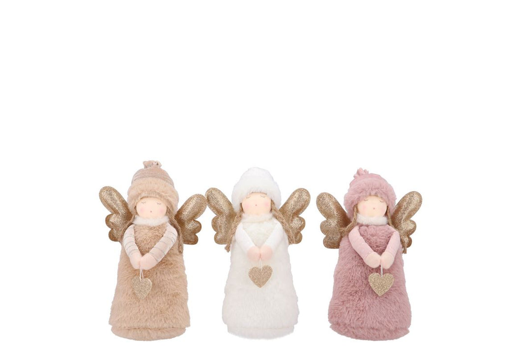 Loulou cozy sand standing angel set van 3