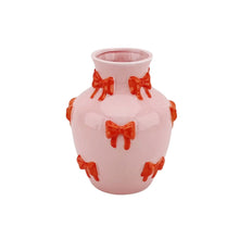 Afbeelding in Gallery-weergave laden, Vaas - Strikjes Pink/oranje
