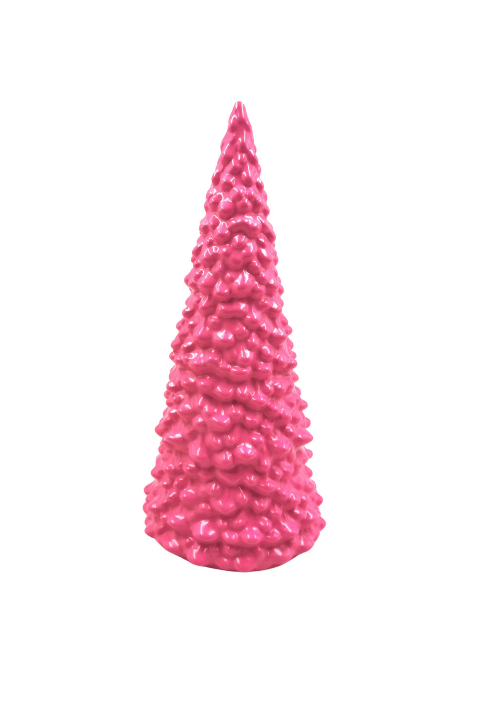 Ornament - Kerstboom - Keramiek - Neon Roze