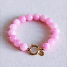 Afbeelding in Gallery-weergave laden, Natuurlijke stenen kralenarmband XL - roze
