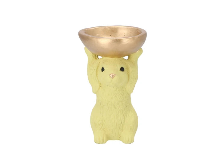 Easter bunny-bowl yellow