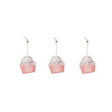 Afbeelding in Gallery-weergave laden, Xmas Hangers- 3 Cupcakes-Foam-Pink/ Disco Dip

