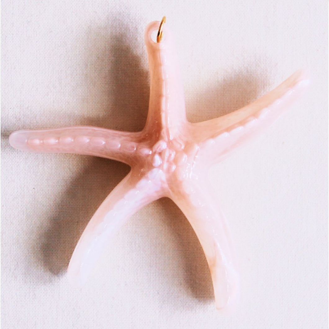 Starfish XL Charm - Roze (hanger voor XL kralen ketting)