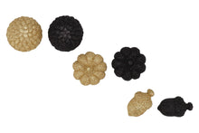Afbeelding in Gallery-weergave laden, Jingle zwart/goud pumpkin as - set van 6 stuks
