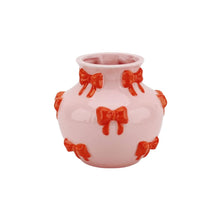 Afbeelding in Gallery-weergave laden, Vaas -Strikjes - Pink/oranje
