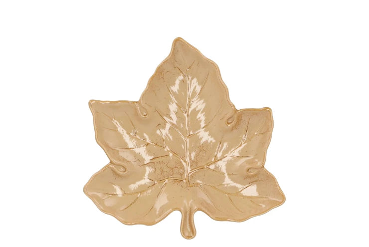 Leaf maple plate warm sand