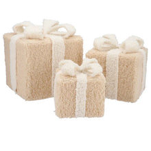 Afbeelding in Gallery-weergave laden, Sparkle giftbox cozy sand teddy led
