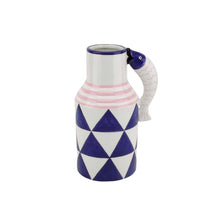 Afbeelding in Gallery-weergave laden, Vaas - kruik vissen - blauw/wit/roze

