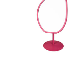 Afbeelding in Gallery-weergave laden, Make Up Mirror Round - Pink - 16,5x12x31,5 cm
