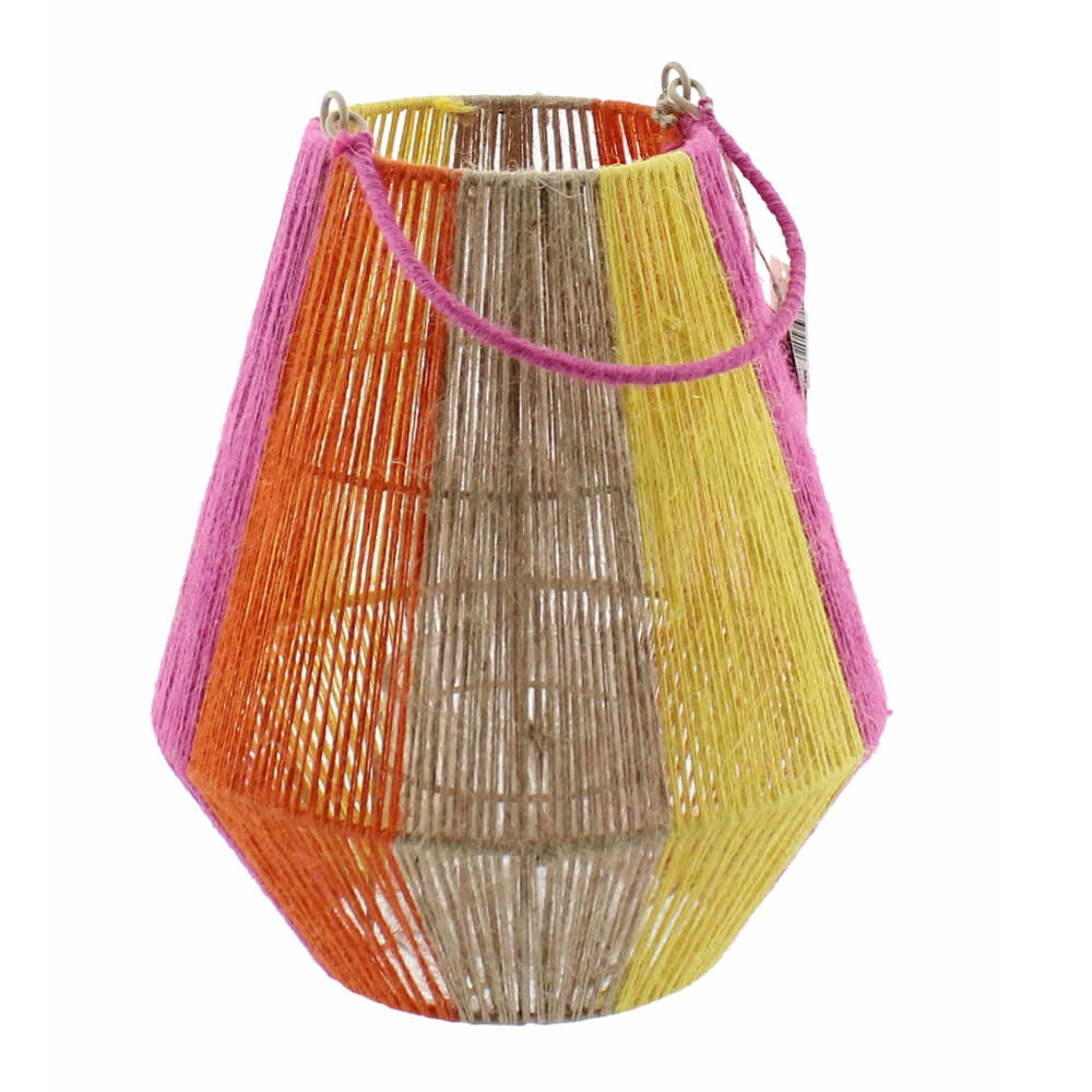 Bohemian windlicht jute