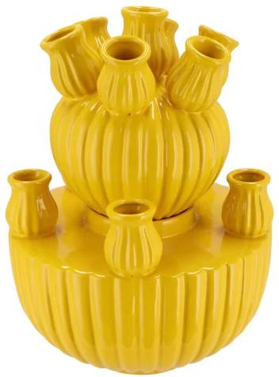 Amsterdam yellow tulip vase set