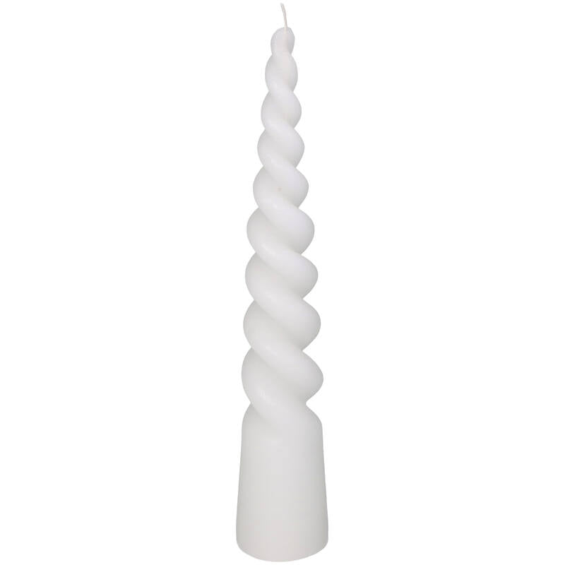 Druipkaars Twist Kegel Wit