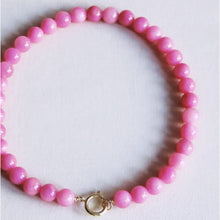 Afbeelding in Gallery-weergave laden, Natuurlijke stenen kralenketting xl - fuchsia

