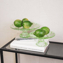 Afbeelding in Gallery-weergave laden, Taartbord - Glas - Groen
