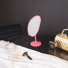 Afbeelding in Gallery-weergave laden, Make Up Mirror Round - Pink - 16,5x12x31,5 cm
