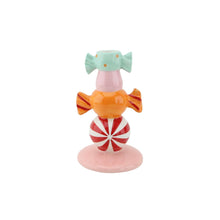Afbeelding in Gallery-weergave laden, Kandelaar - Stapled Toffee Candy - Red Swirl Multi Color
