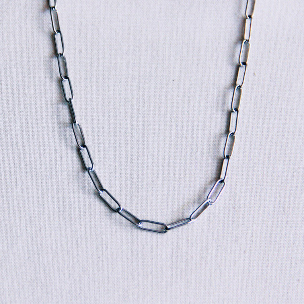 Ketting van roestvrij staal - zilver