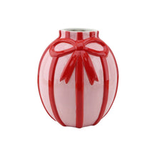 Afbeelding in Gallery-weergave laden, Vaas - Strik- Lichtroze/ rood

