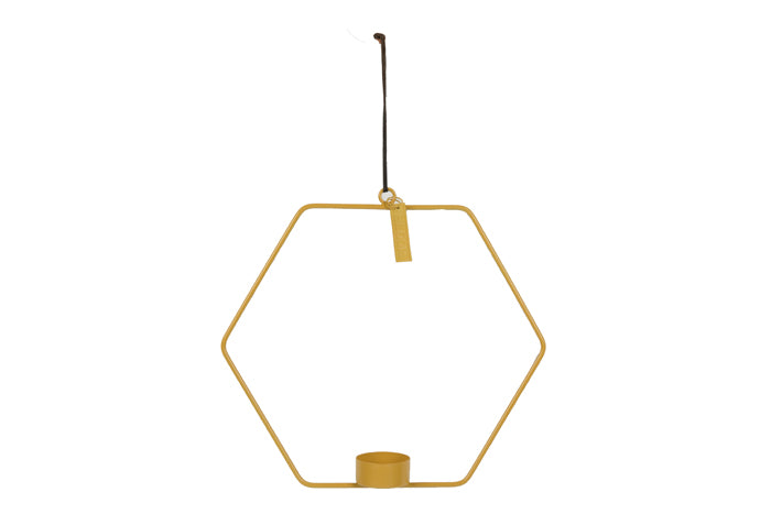 Hanger voor waxinelichtje goud