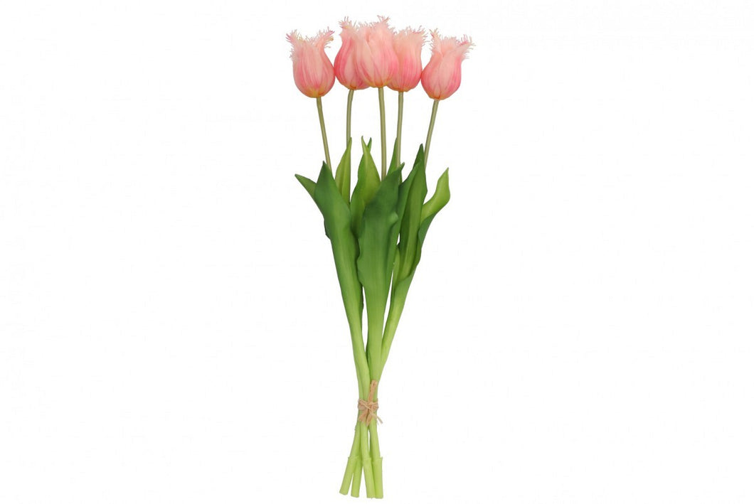Silk tulip pink 46cm