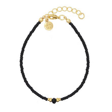 Afbeelding in Gallery-weergave laden, Diamond Bracelet – Black – Goud
