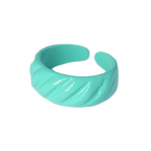 Afbeelding in Gallery-weergave laden, Love Ibiza Ring baguette turquoise green
