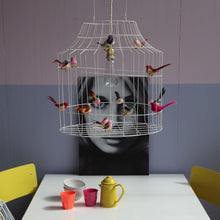 Afbeelding in Gallery-weergave laden, Hanglamp vogels wit
