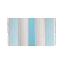 Afbeelding in Gallery-weergave laden, Towel to Go Bali Hammam Handdoek Turquoise / Blauw

