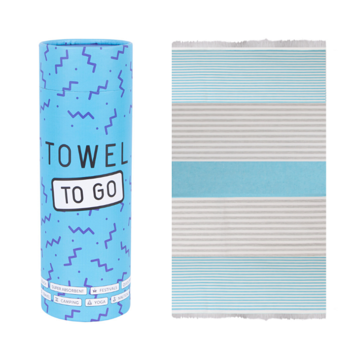 Towel to Go Bali Hammam Handdoek Turquoise / Blauw