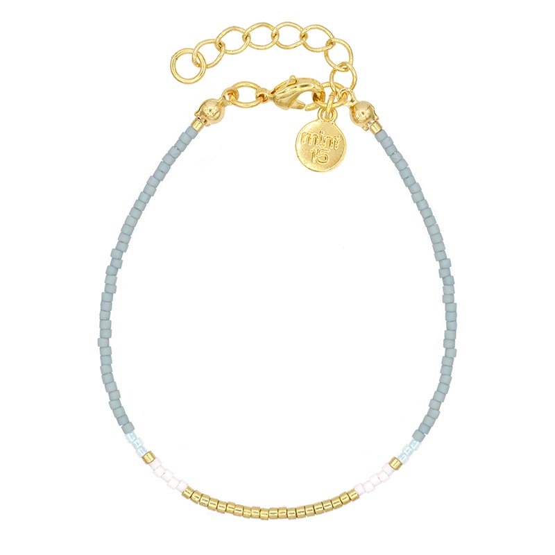 Delicate Bracelet – Vintage Blue – Goud