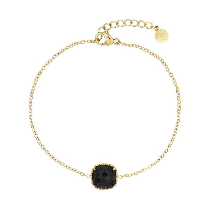 Black Onyx Bracelet – Goud
