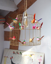Afbeelding in Gallery-weergave laden, Hanglamp vogels goud mixed
