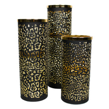 Afbeelding in Gallery-weergave laden, Windlicht cilinder goud jaguar
