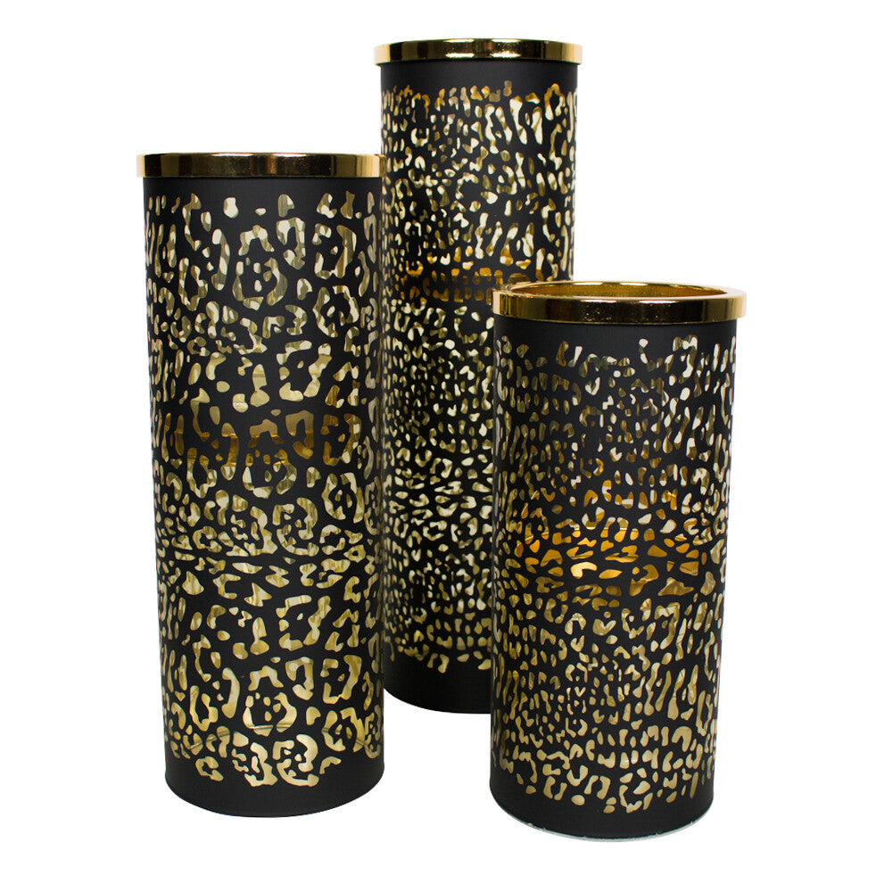 Windlicht cilinder goud jaguar