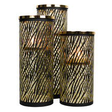 Afbeelding in Gallery-weergave laden, Windlicht cilinder goud zebra
